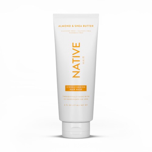 Native Almond & Shea Butter Strengthening Hair Mask Perspective: top
