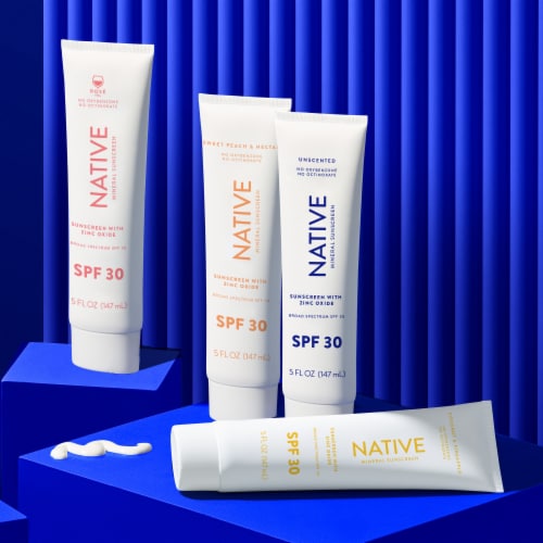 Native Unscented SPF 30 Mineral Sunscreen Perspective: top