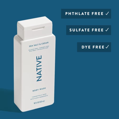 Native Body Wash with Sea Salt & Cedar Perspective: top