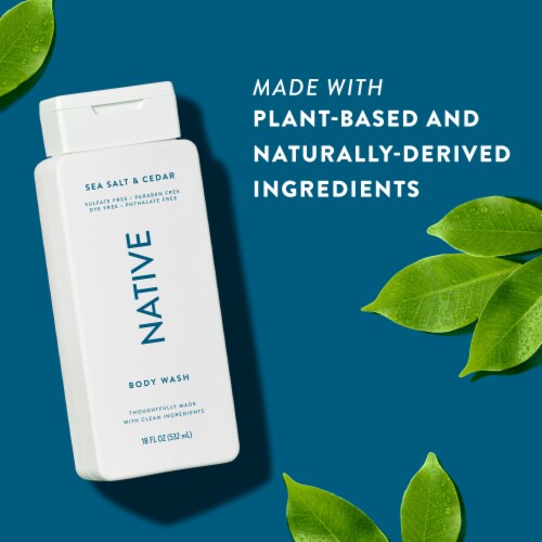 Native Body Wash with Sea Salt & Cedar Perspective: top