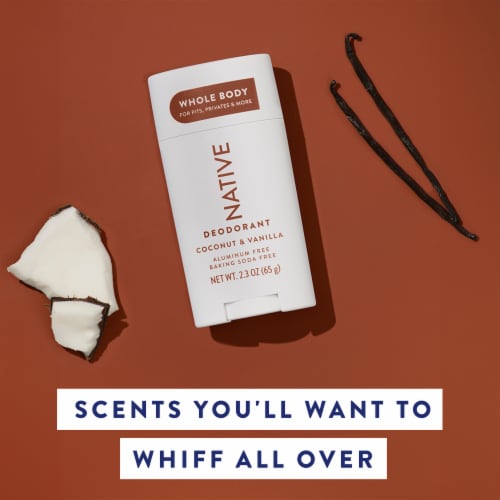 Native Whole Body Deodorant - Coconut & Vanilla Perspective: top