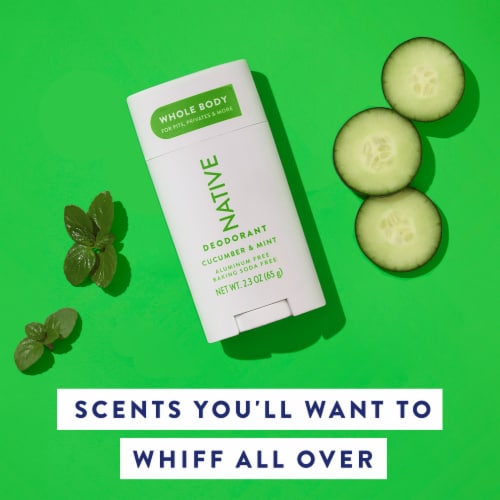 Native Whole Body Deodorant - Cucumber & Mint Perspective: top