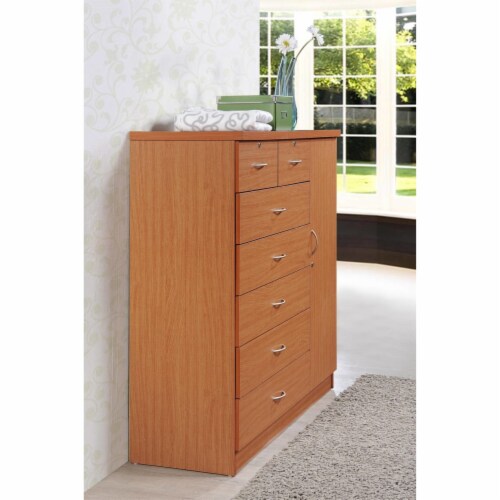 Hodedah 7 drawer chest store with locks drawers