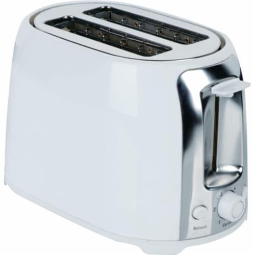 Brentwood 2-slice Cool Touch Toaster BTWTS292W Perspective: top