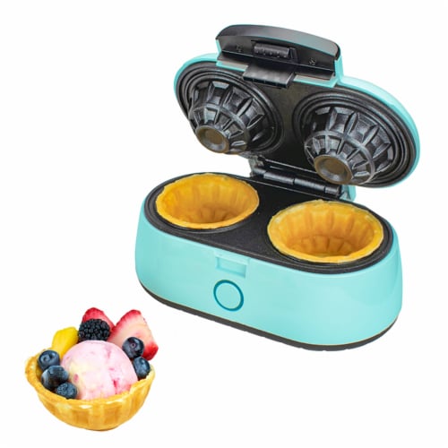 Brentwood TS-1402BL Kitchen Counter Dessert Double Bowl Mini Waffle Maker,  Blue, 1 Piece - Fry's Food Stores