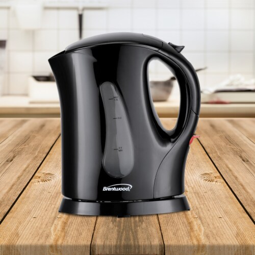 Brentwood 4 Cup 900 Watt Cordless Electric Tea Kettle in Black With Removable Mesh Filter One Size Smith s Food and Drug