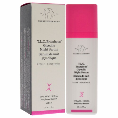 Drunk Elephant T.L.C. Framboos Glycolic Night Serum 30ml/1oz Perspective: top