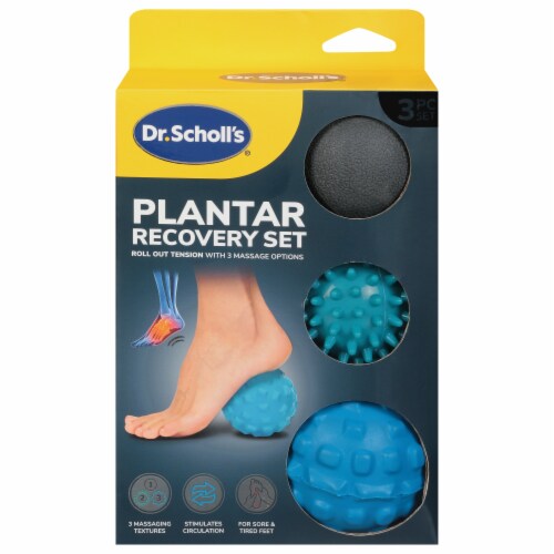 Dr. Scholl's® Roll Out Tension Plantar Recovery Set Perspective: top