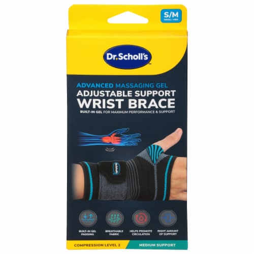 Dr. Scholl's™ Advanced Massaging Gel Adjustable Support Wrist Brace Perspective: top