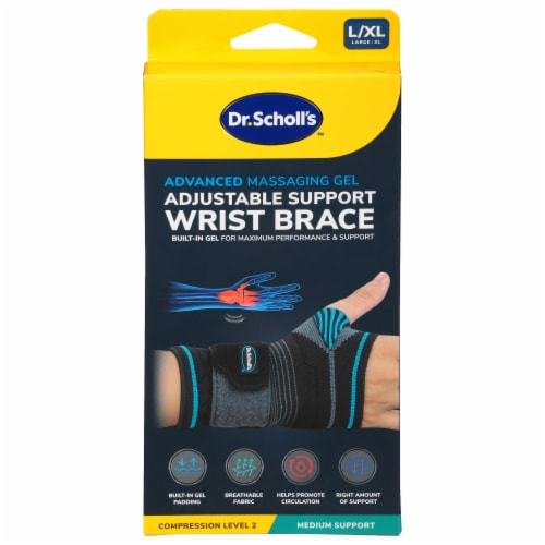 Dr. Scholl's® Advanced Massaging Gel Adjustable Support Wrist Brace Perspective: top