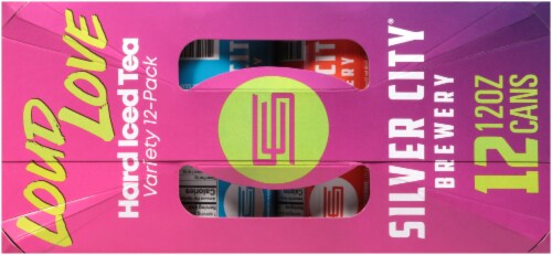 Silver City Brewery Loud Love Hard Iced Tea Variety Pack Perspective: top