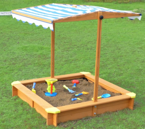 Merry Products SND0032210010 Sandbox with retractable Canopy Perspective: top