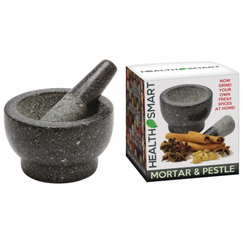 Health Smart Granite Mortar and Pestle Excellent for Grinding Fresh Spices  and Herbs, 1 - Foods Co.