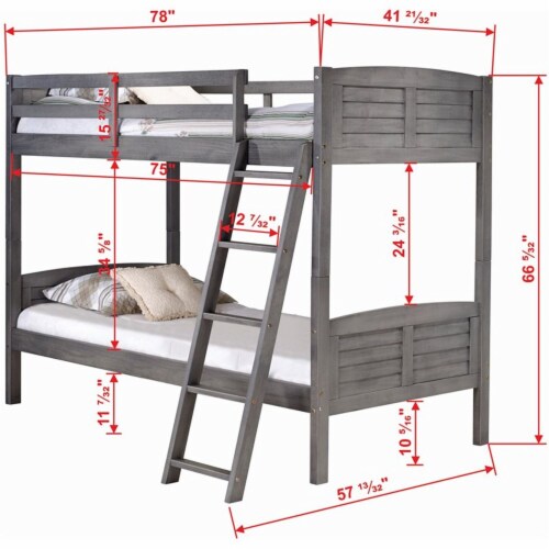 Louver store bunk bed