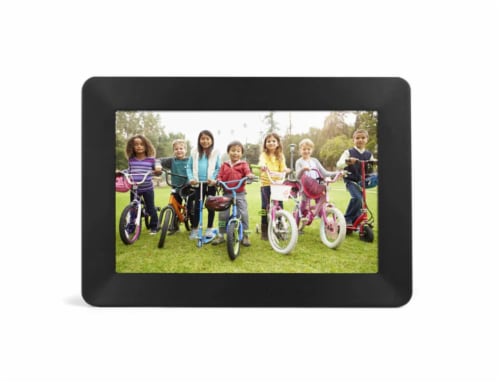 Aluratek WiFi Touchscreen Digital Photo Frame Perspective: top