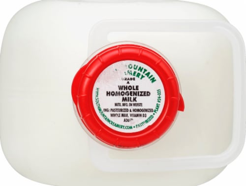 South Mountain Creamery Whole Homogenized Milk Perspective: top