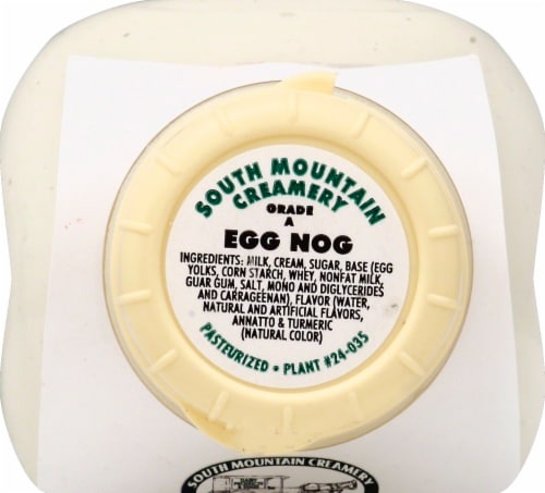 South Mountain Creamery Grade A Eggnog Perspective: top