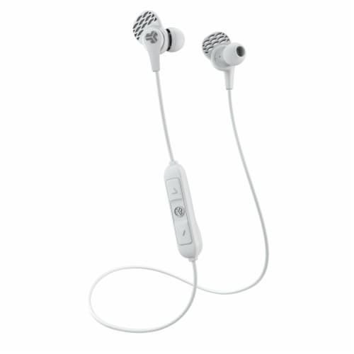 JLab Audio JBuds Pro Wireless Signature Earbuds - White/Gray Perspective: top