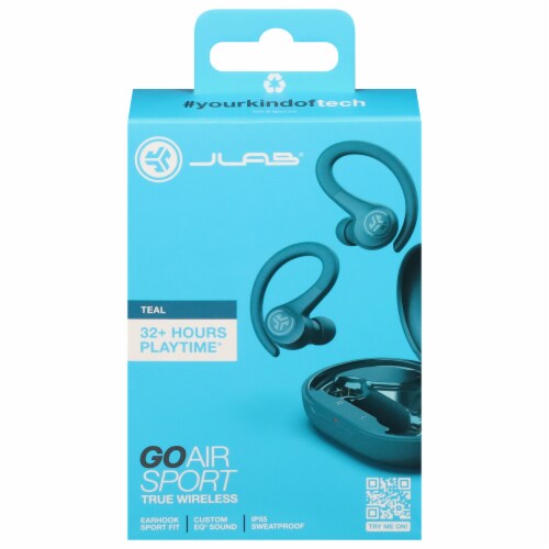 Go Air Sport True Wireless Earbuds - Teal Perspective: top