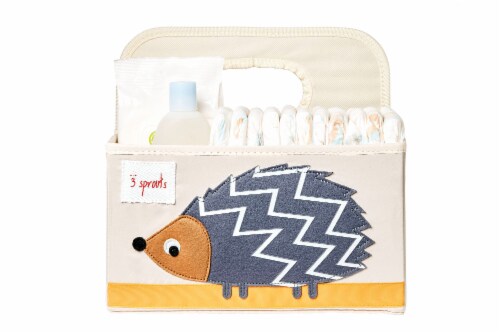 3 Sprouts UDOHDG Polyester Divided Portable Diaper Caddy w Gray Hedgehog Design 1 Piece King Soopers