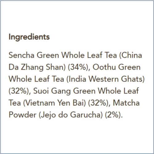 Pukka Supreme Matcha Tea Herbal Green Tea Perspective: top