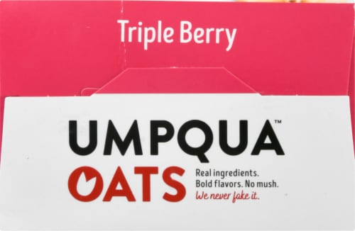 Umpqua™ Oats Triple Berry Oatmeal Packets Perspective: top