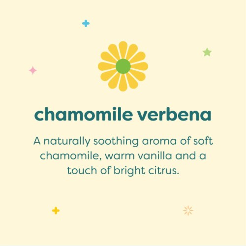 Babyganics Chamomile Verbena Baby Shampoo + Body Wash Pump Bottle Perspective: top