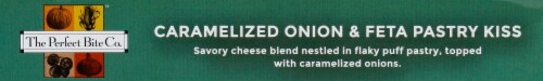 The Perfect Bite Co. Caramelized Onion + Feta Pastry Kiss Hors D'oeuvres Perspective: top
