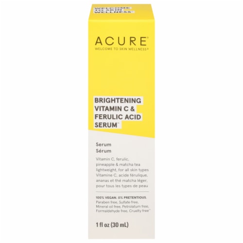 Acure® Brightening Vitamin C & Ferulic Acid Oil Free Face Serum Perspective: top