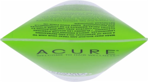 Acure Lemongrass and Argan Curiously Clarifying Shampoo Perspective: top