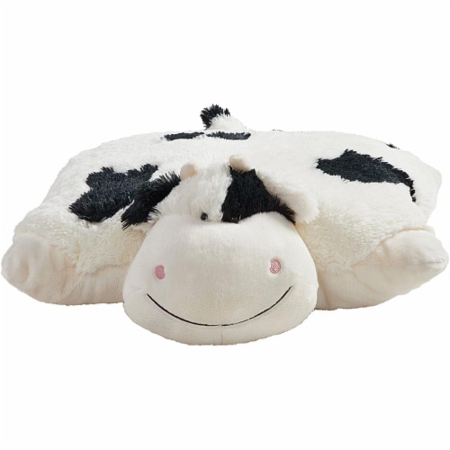 Pillow Pets Original Cozy Cow Plush Toy Perspective: top