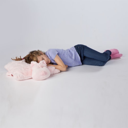 Pillow Pets Original Wiggly Pig Stuffed Animal Plush Toy Perspective: top