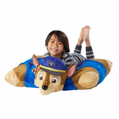 Pillow Pets Jumboz Nickelodeon Paw Patrol Chase Plush Toy Perspective: top