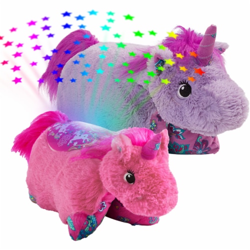 Pillow Pets Unicorn Plush Slumber Pack - Lavender & Pink Perspective: top