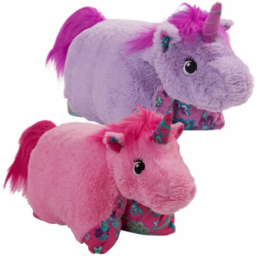 Pillow Pets Colorful Unicorn Plush Toy Combo Pack Pink