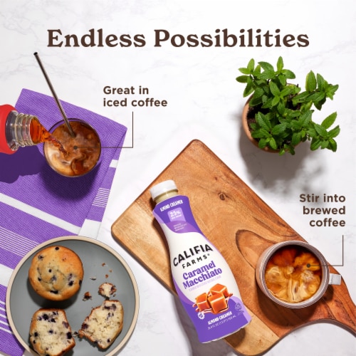 Califia Farms® Caramel Macchiato Almond Milk Coffee Creamer Perspective: top