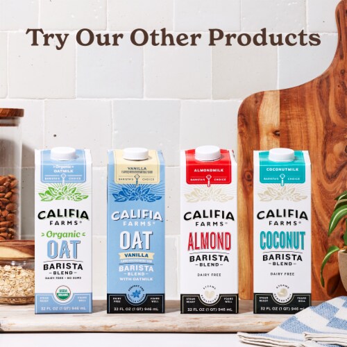 Califia Farms® Coconut Barista Blend Dairy Free Perspective: top