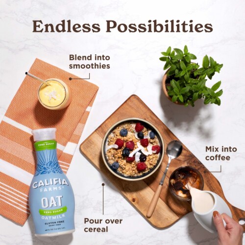 Califia Farms® Zero Sugar Oat Milk Perspective: top