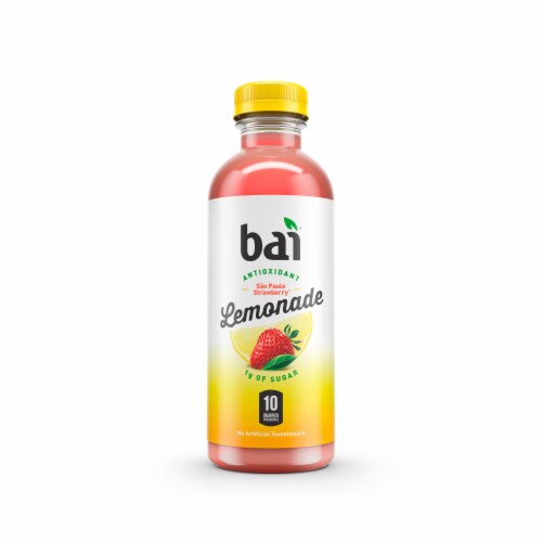 Bai® Antioxidant Infused Sao Paulo Strawberry Lemonade™ Flavored Bottled Water Perspective: top