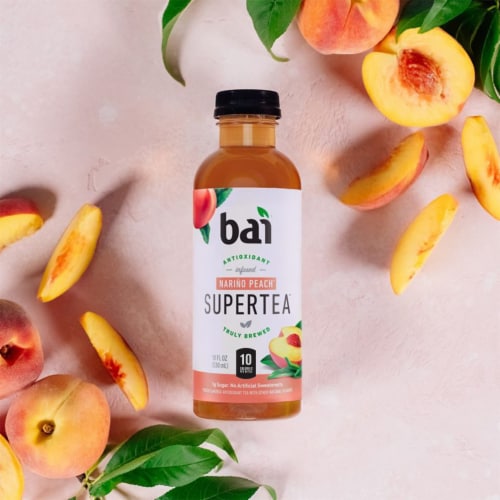 Bai Supertea Narino Peach Tea Antioxidant Infused Tea Perspective: top