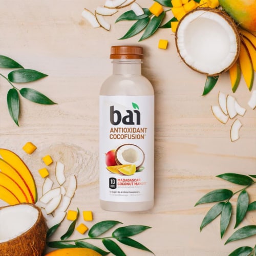 Bai® Antioxidant Infused Cocofusion Madagascar Coconut Mango Flavored Bottled Water Perspective: top