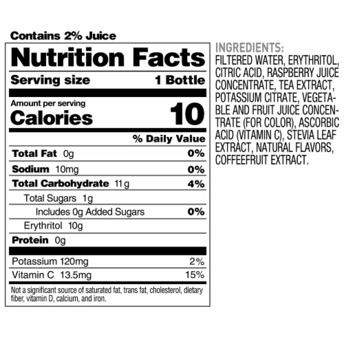 Bai® Antioxidant Infused Boost Buka Black Raspberry Flavored Bottled Water Perspective: top