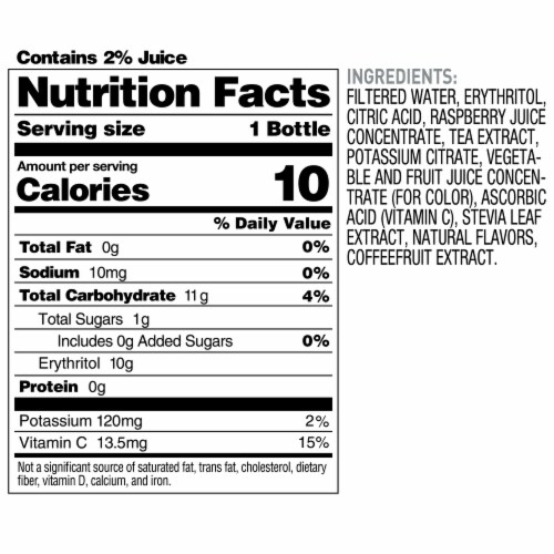 Bai® Antioxidant Infused Boost Buka Black Raspberry Flavored Bottled Water Perspective: top