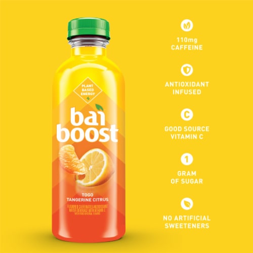 Bai® Boost Togo Tangerine Citrus Antioxidant Infused Beverage Perspective: top