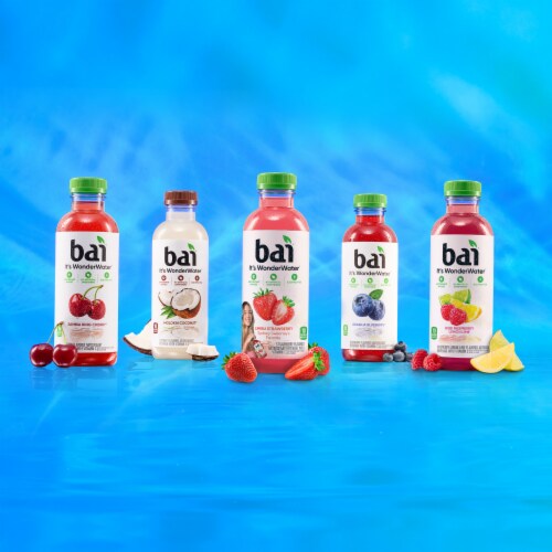 Bai Zambia Bing Cherry Water Beverage Bottle Perspective: top