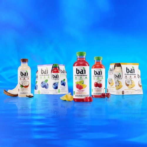 Bai Molokai Coconut Water Beverage Bottle Perspective: top