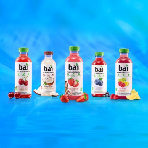 Bai Simbu Strawberry Antioxidant Infused Water Beverage Bottle Perspective: top