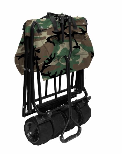 Creative Outdoor All-Terrain Folding Wagon - Camo Perspective: top