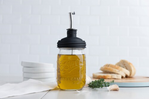 reCAP® Mason Jars Pour Spout Lid | Olive Oil Spout & Dispenser Perspective: top