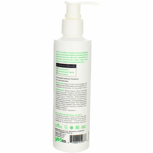 Yes To Cucumbers Soothing Gentle Milk Cleanser, 6 fl oz Perspective: top